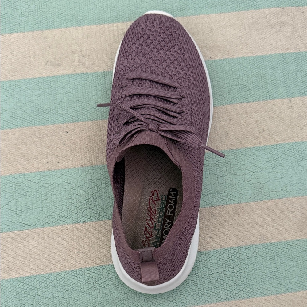 Skechers Women's Purple Ultra Flex Knit Statements - Picture 4 of 7